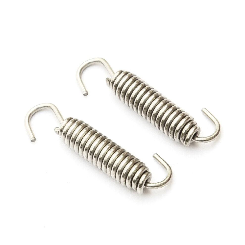 2 Piece 40Mm Swivel End Motorcycle Exhaust Expansion Springs Stainless Steel 5056213513290