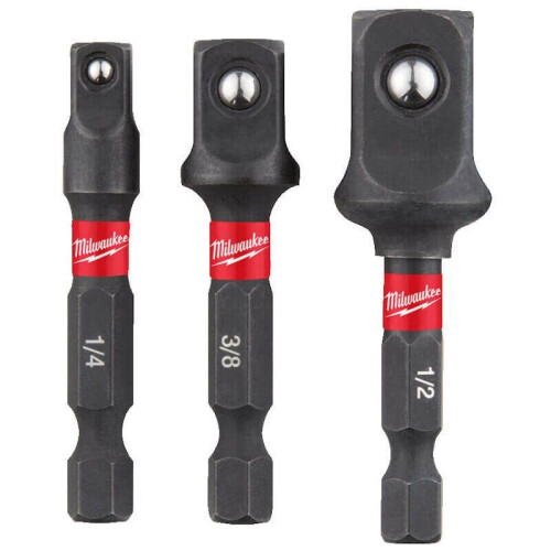 Milwaukee Milwaukee Shockwave Socket Adaptor Set-3pc 1