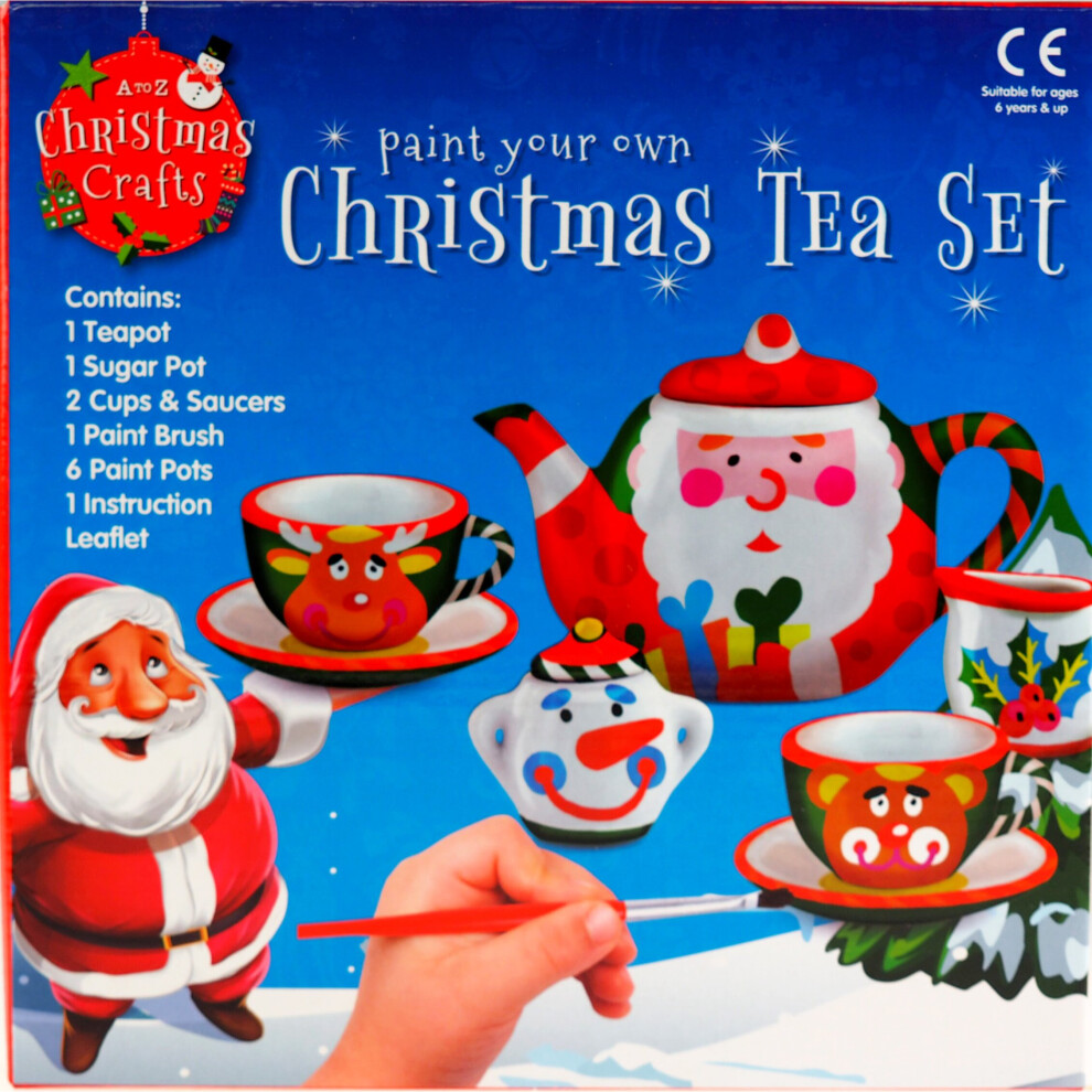 Paint Your Own Christmas Tea Set Craft Kit