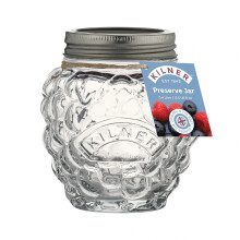 Kilner 0.4L Preserve Glass Jar Berry Fruit Design Airtight Screw Top Jam Storage