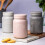Kilner Kilner 0.6 Litre Ceramic Push Top Dusty Pink Kitchen Storage Container Pot Jar 2