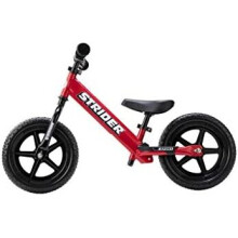Strider 12 Sport Bike Red - No Pedal Balance Bicycle for Kids 1 to 4 Years - Includes Safety Pad Padded Seat Mini Grips & Flat-Free Tires - T