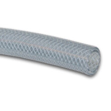 Braided Vinyl Tubing, Clear, 1-In. x 1-3/8-In. -T12005006