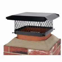 Chimney Cap, Black Steel, 13 x 13-In. -SC1313