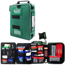 255PCs Compact First Aid Kit Emergency Survival Trauma Kit Medical Kit with Labeled Compartments for Boat Car Camping Hiking Travel & Backpacking