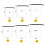 (Light blue) 6 PCS Outdoor Waterproof Bag Dry Sack 6