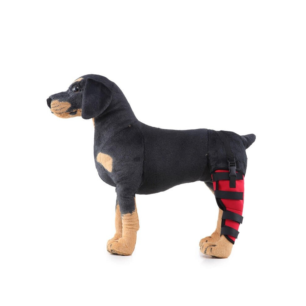 Greenzech Blue/Black/Red (L-Right) Pet Supplies Knee Pads Dog Leg Support Guard Assist Tool Protector Surgery Injury Protective Cover Reflective Clause Dog Hind Leg Guard