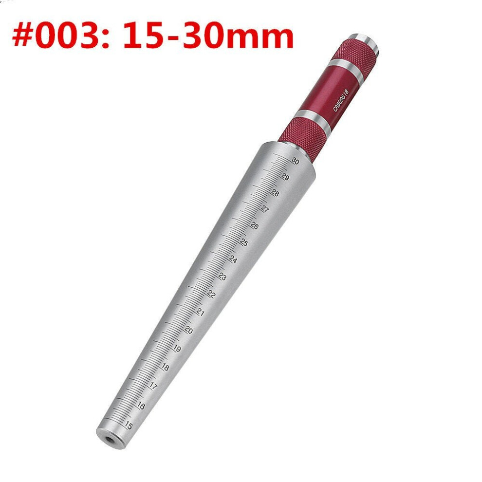 (#002:3-15mm) 1-45mm Cone Feeler Taper Aperture Gauge Steel Round Hole Tapered Ruler