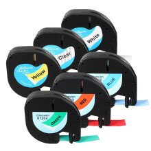 (White) Label Tape Compatible For Dymo LetraTag 12mmx4m Cassette