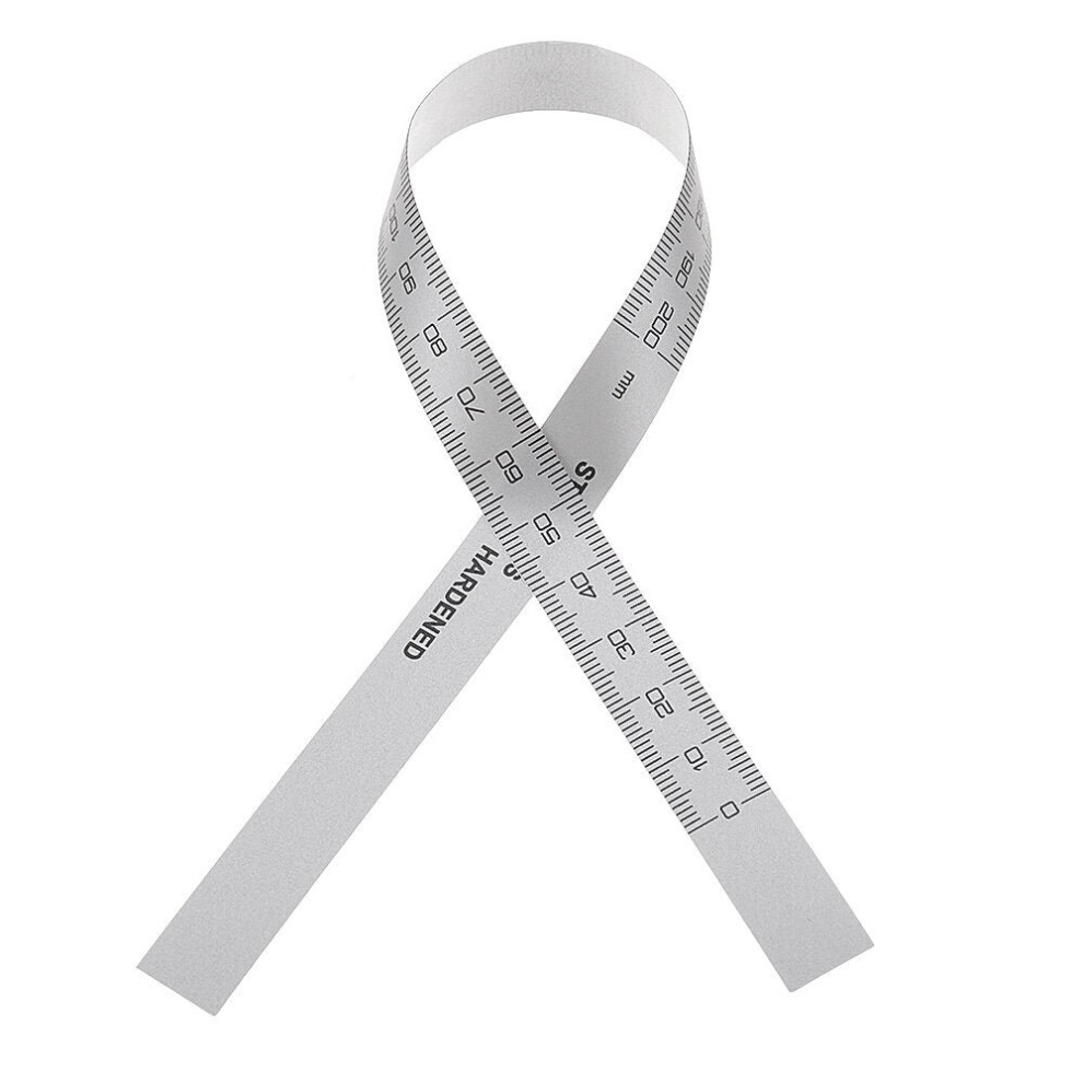 (200mm) 0-100/150/200/300mm Self Adhesive Metric Ruler Silver Tape for Digital Caliper Replacement
