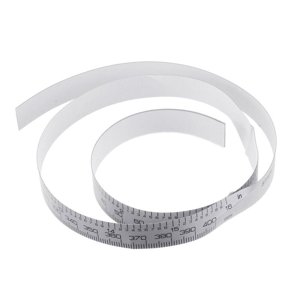 (400mm) 0-100/150/200/300/400/500 mm Metric/Inch Ruler Tape Self Adhesive Tape for Digital Caliper Replacement