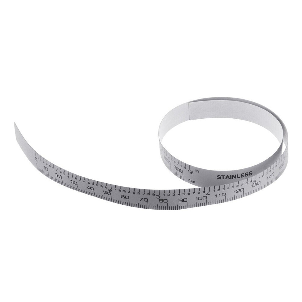 (300mm) 0-100/150/200/300/400/500 mm Metric/Inch Ruler Tape Self Adhesive Tape for Digital Caliper Replacement