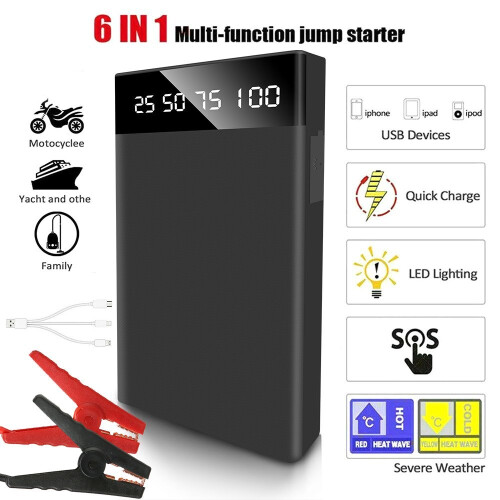 Portable Car Jump Starter,10000mAh 400A Power Bank Car Battery Booster