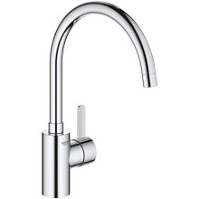GROHE Eurosmart Cosmopolitan | Kitchen Tap - Single-Lever Sink Mixer, 5.7 L/min | Kitchen Tap with Swivelling High Spout, Die-Cast Zinc Body, Chrome |