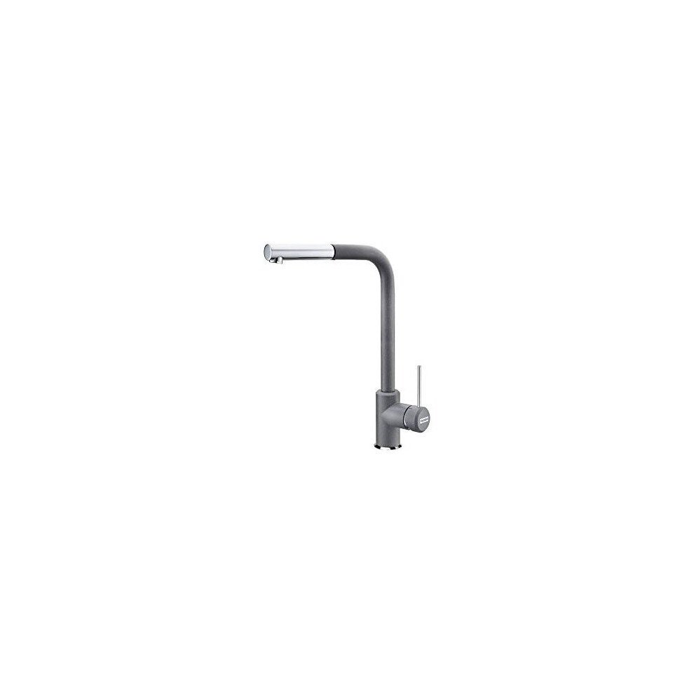 Franke Set Kitchen Sink tap with Pull-Out spout Sirius Side-Chrome/Stone Grey 115.0476.824 + SR01 Green