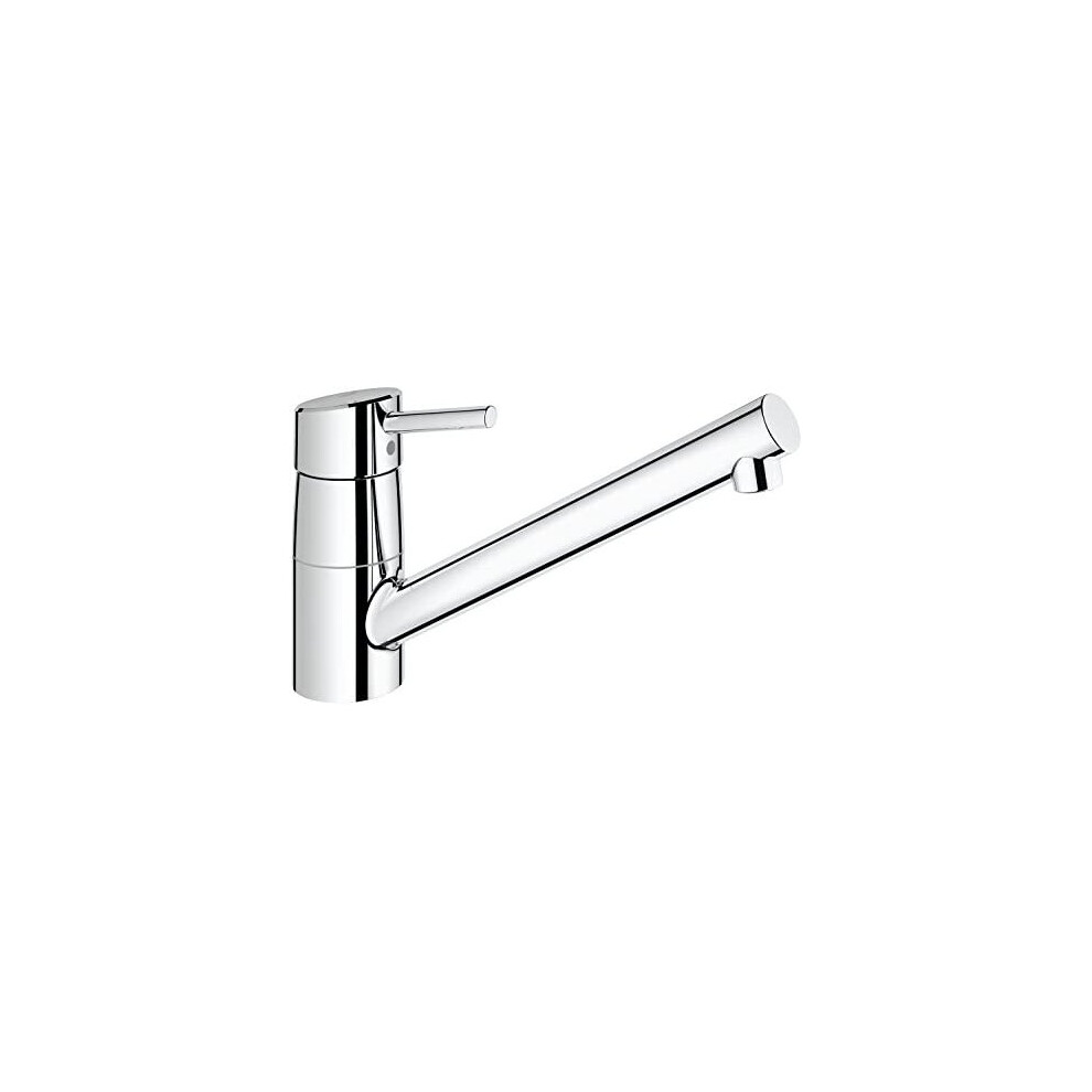 GROHE 32659001 Concetto Kitchen Tap (Low Spout, 140 Degree Swivel Range and Starlight) - Chrome