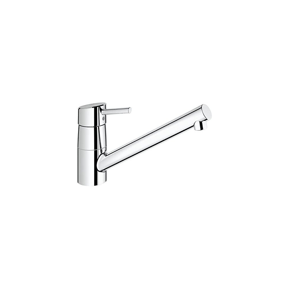 Grohe 32659001 Concetto Kitchen Tap (Low Spout, 140 Degree Swivel Range And Starlight) - Chrome