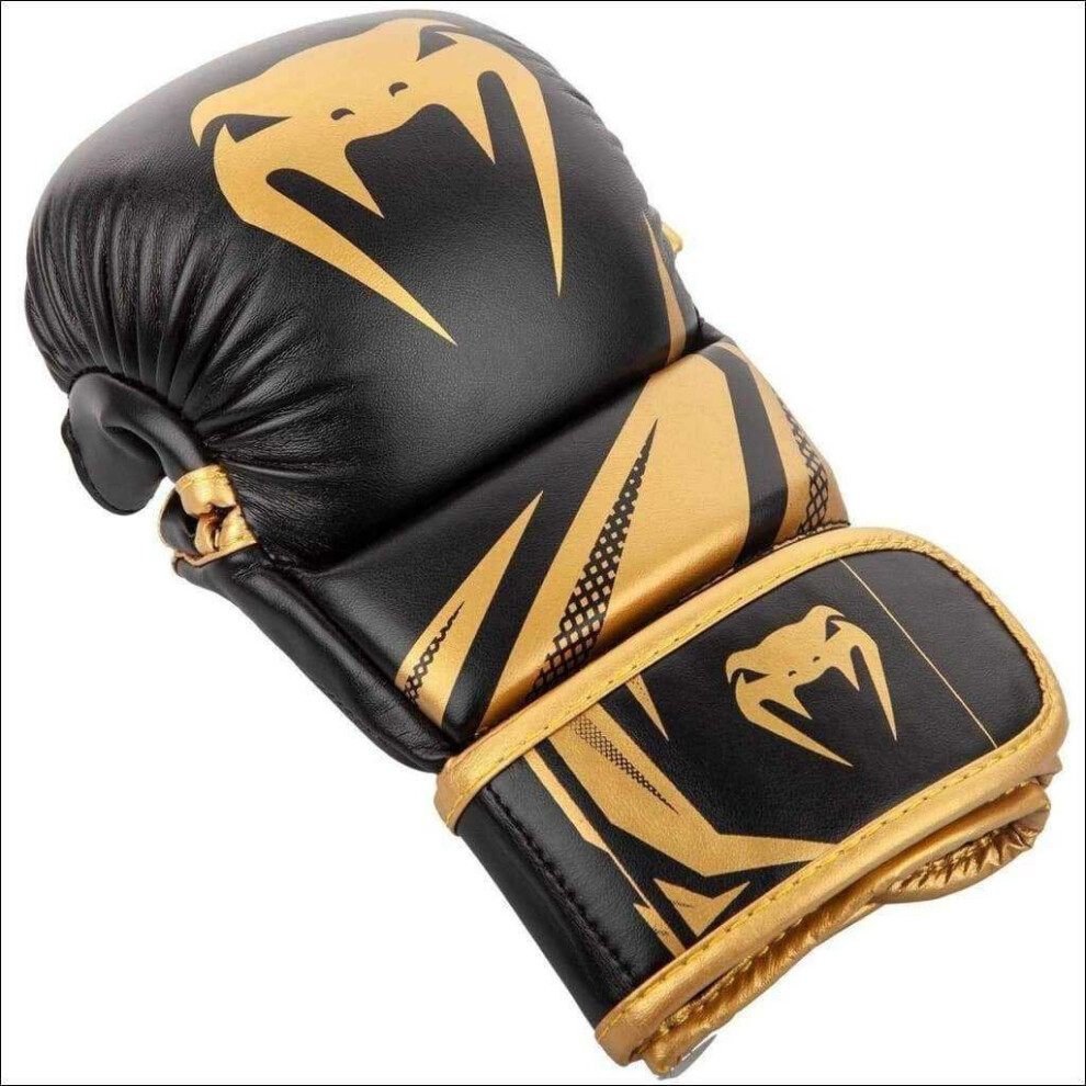 (Black, L/XL) Venum Challenger 3.0 MMA Sparring Gloves Black/Gold