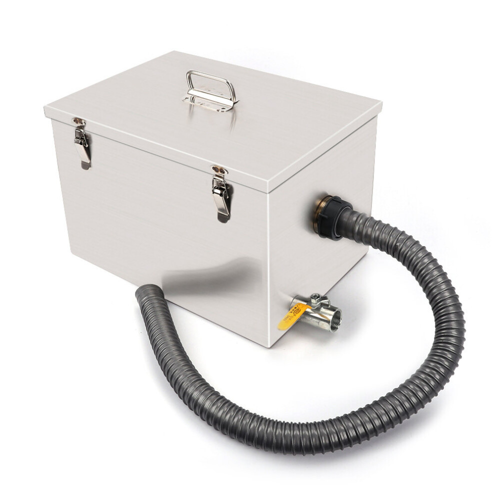 Large 25L Grease Trap Interceptor Restaurant Home Kitchen Wastewater