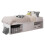 Kidsaw Low Single 3ft Cabin Bed - White with 3 Storage Compartments, 2 Open Areas & Front Doors, K0001 1