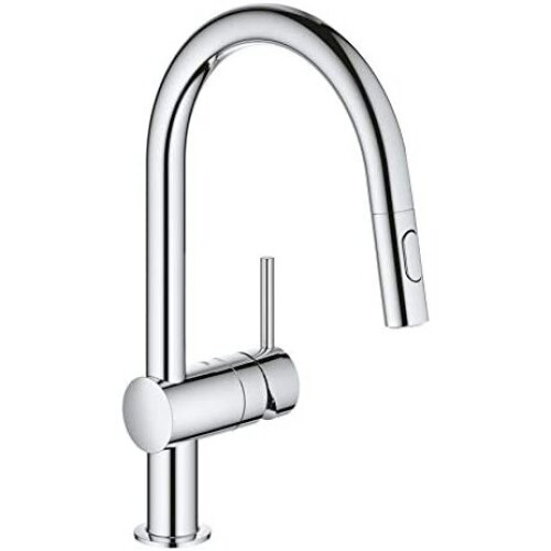 Grohe GROHE Minta | Kitchen Faucet - Single Handle Basin Mixer with Double Pull-Out Sprayer | Chrome | 32321002