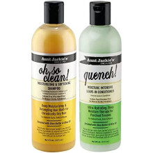 Aunt Jackie's Oh so Clean! Shampoo & Quench Leave-in Conditioner 12 Oz Each by Aunt Jackie's