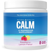 Natural Vitality, CALM, A Stressellenes Izzadás Drink Mix, Rózsa-Limon, 8 oz (226 g)