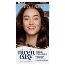 Clairol Nice'n Easy Permanent Hair Color Crème 5C Medium Cool Brown, 1 Application