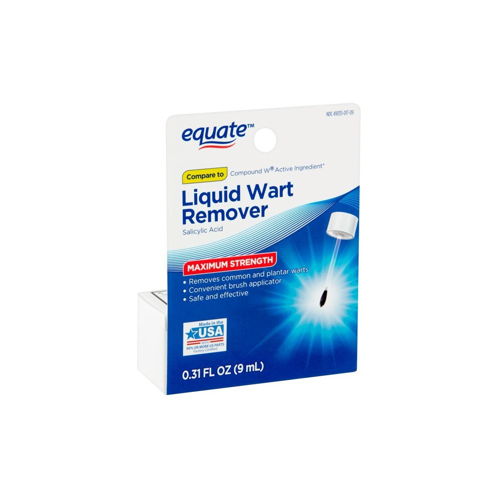 Equate Maximum Strength Liquid Wart Remover, 0.31 Fl Oz