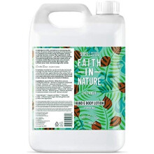Faith In Nature Natural Coconut Hand & Body Lotion, Hydrating, Vegan & Cruelty Free, No SLS or Parabens, 5L Refill Pack