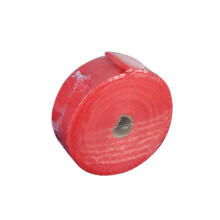 (Red) 10m Fiberglass Wrap Exhaust Heat Roll Durable Wear-Resistant Shield Tape Insulating Pipe