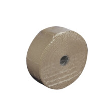 (Beige) 10m Fiberglass Wrap Exhaust Heat Roll Durable Wear-Resistant Shield Tape Insulating Pipe