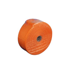 (Orange) 10m Fiberglass Wrap Exhaust Heat Roll Durable Wear-Resistant Shield Tape Insulating Pipe