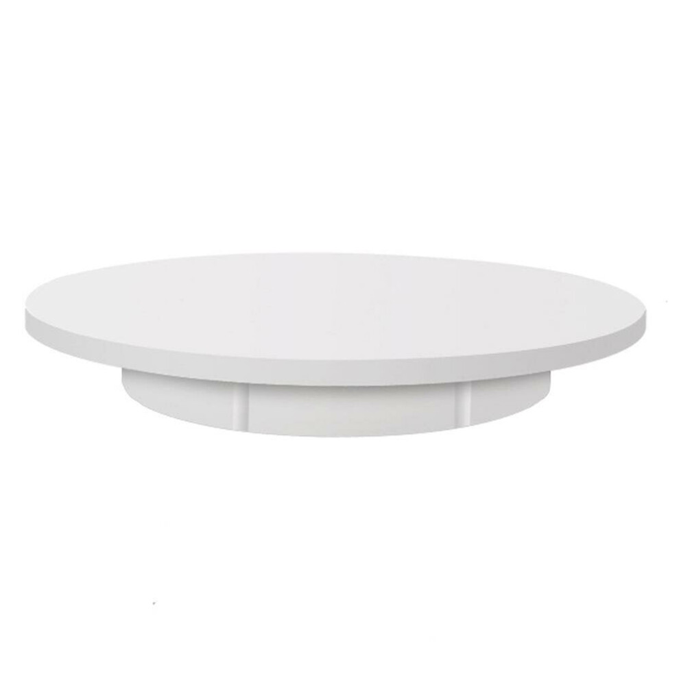 (White Euro) 42cm Diameter Electric Display Stand Intelligent Remote Control Rotating Table Live Shooting And Automatic Disk