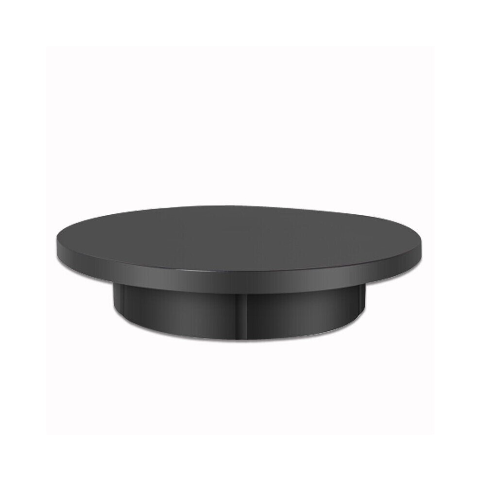 (Black U.S.) 42cm Diameter Electric Display Stand Intelligent Remote Control Rotating Table Live Shooting And Automatic Disk