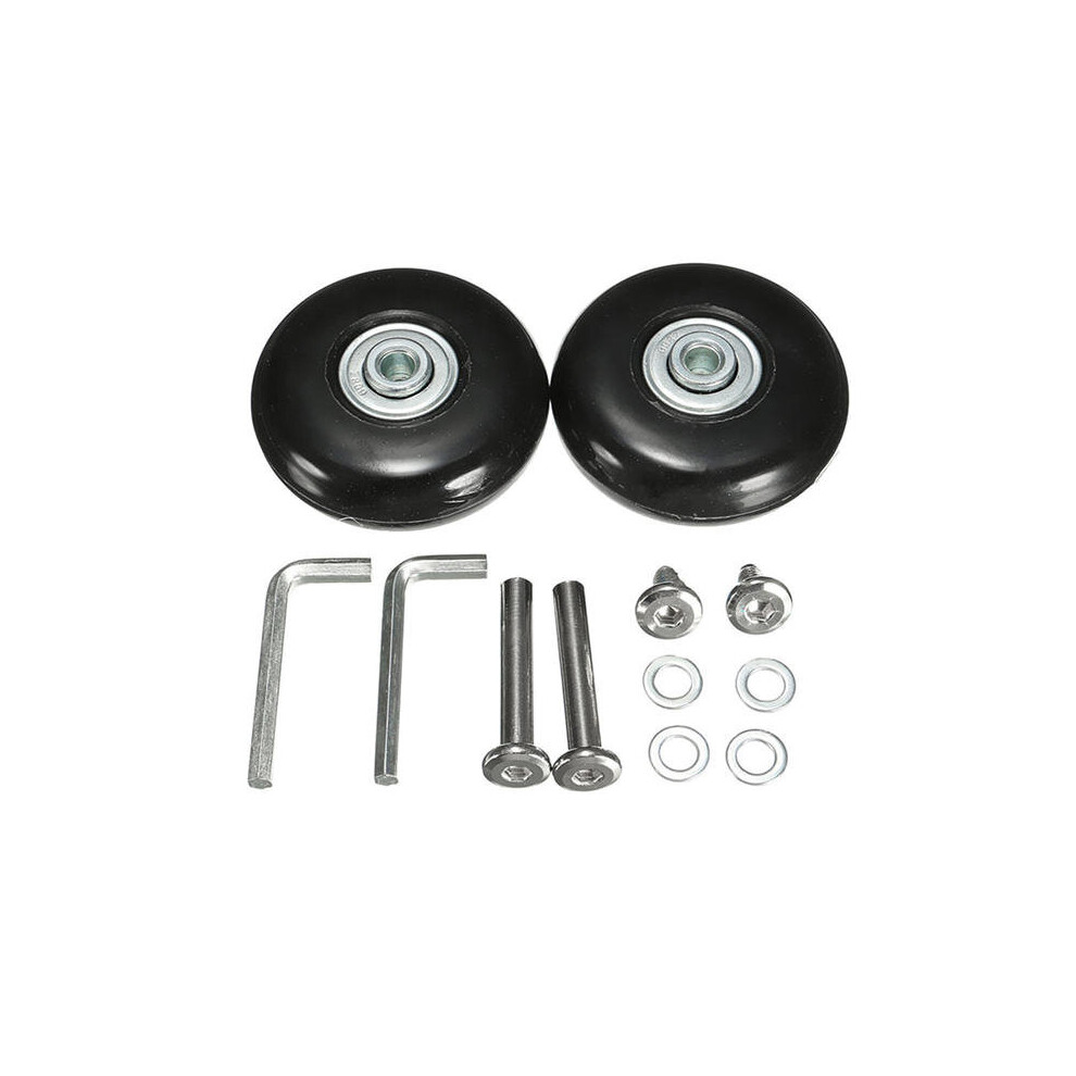 55mm Luggage Suitcase Replacement Wheels Axles and Rubber Repair 2 Set