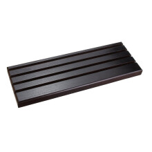 4 Row Wooden Challenge Coin Display Stand Collectible Holder Case Rack Box