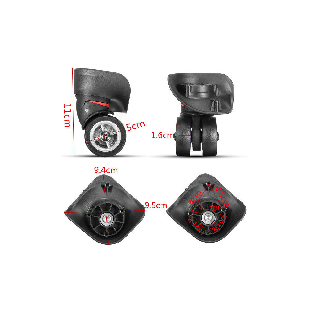 2Pcs Black Luggage Suitcase Universal Wheels Repair Replacement-image-OPC-P9QQB8F-NEW