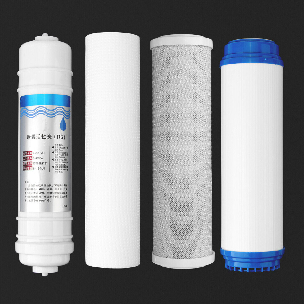 4Pcs Replacement Water Filter Set Reverse Osmosis Systems Purifier