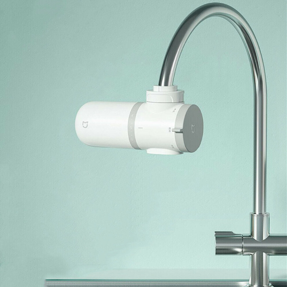 Faucet Water Purifier Bathroom Kitchen Tap Filtration Cleaner High Efficiency with 4 Replacement Filters Rust Bacteria Filter