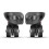 2Pcs Black Luggage Suitcase Universal Wheels Repair Replacement 8