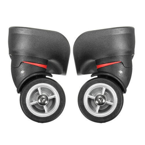 2Pcs Black Luggage Suitcase Universal Wheels Repair Replacement 2