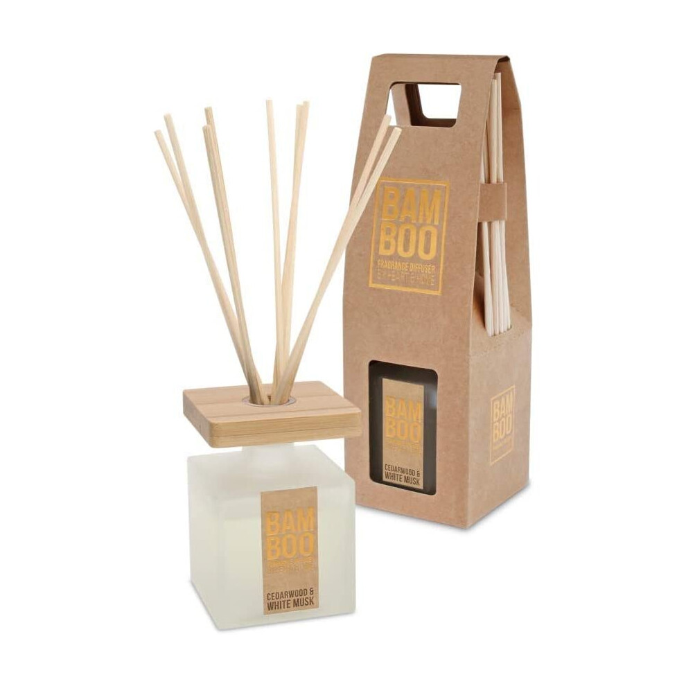 Heart & Home Bamboo Range Reed Diffuser - Cedarwood & White Musk