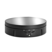 (Black mirror) 146mm Diameter Electric Display Stand Intelligent Remote Control Rotating Table Live Shooting And Automatic Disk