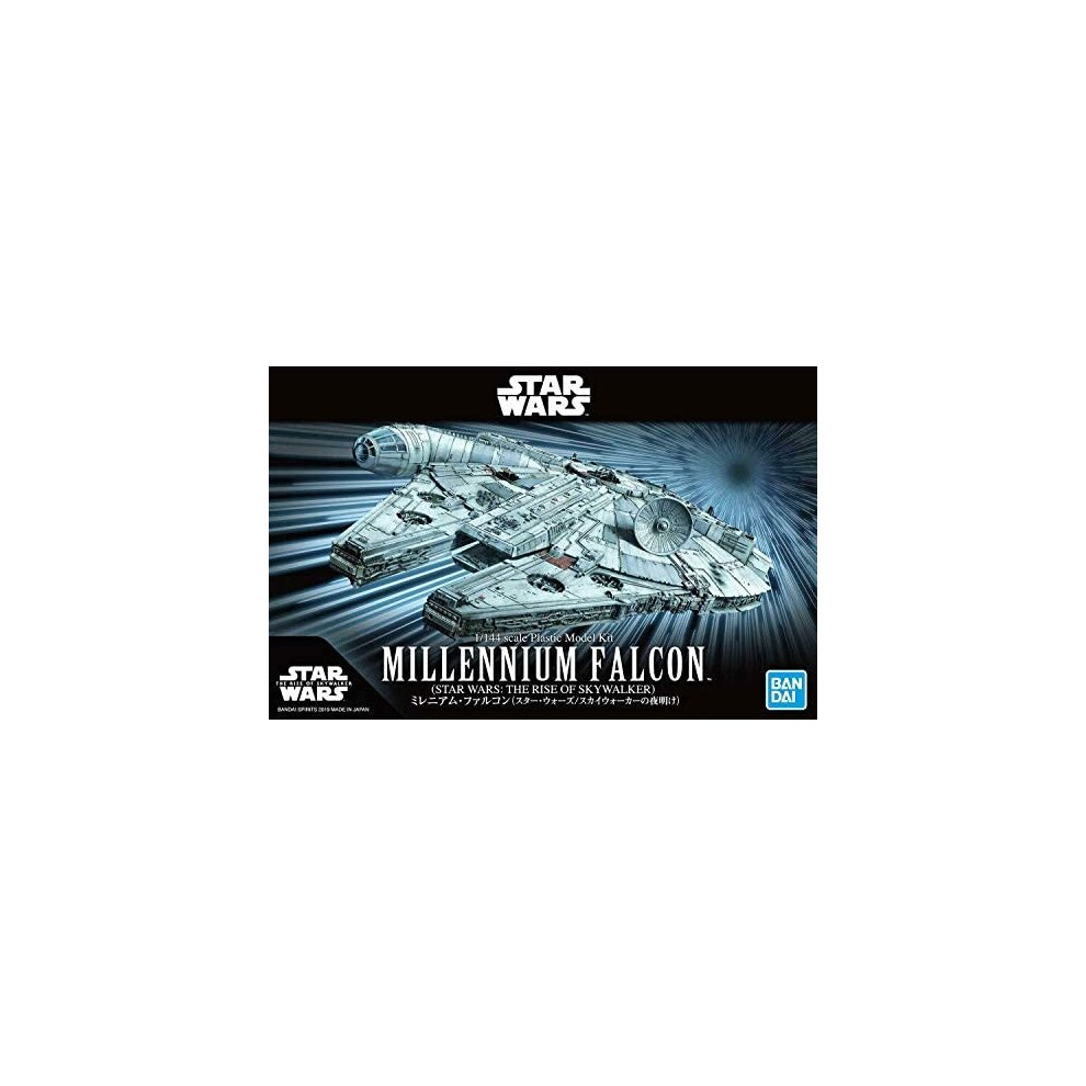 Bandai Hobby Star Wars Millennium Falcon The Rise of Skywalker 1/144 Scale, Multicolor, BAS5058195