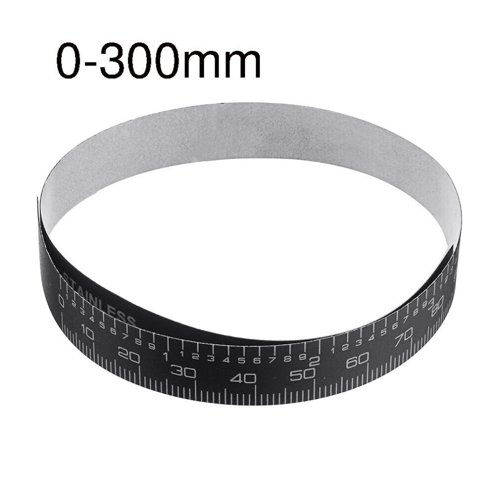 0-100/150/200/300mm Self Adhesive Metric/Inch Ruler Black Tape for Digital Caliper Replacement