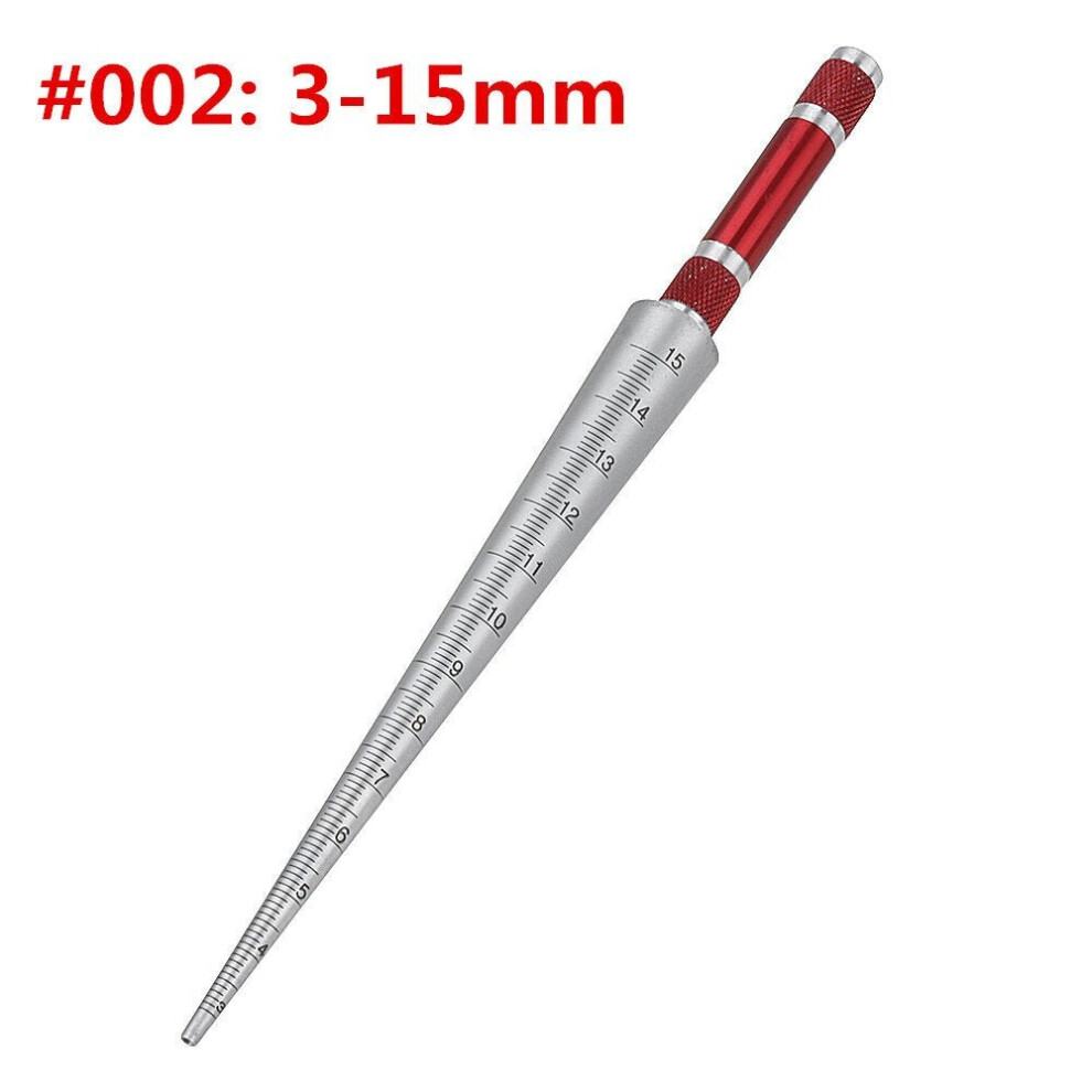 1-45mm Cone Feeler Taper Aperture Gauge Steel Round Hole Tapered Ruler