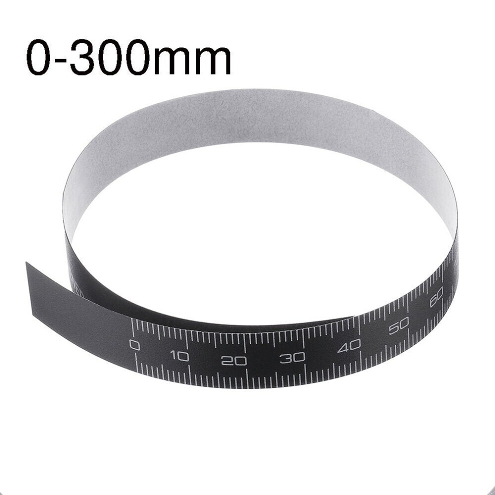 0-100/150/200/300mm Self Adhesive Metric Black Ruler Tape for Digital Caliper Replacement