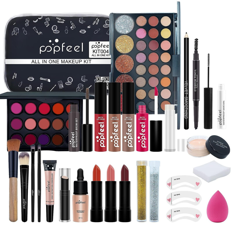 (A) Professional Cosmetics Makeup Set A Full Det Of Professional Makeup Tool Kits