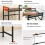 2-Tier Extendable Microwave Oven Rack - Adjustable, Space-Saving Kitchen Organizer in Black 9